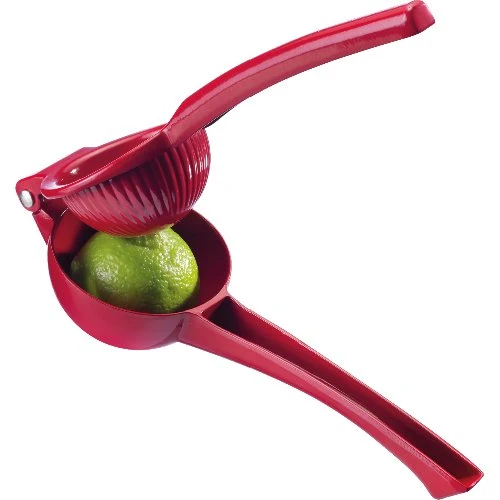 Juicy Zitrus/Limettenpresse "Juicy" rot Alu beschichtet
