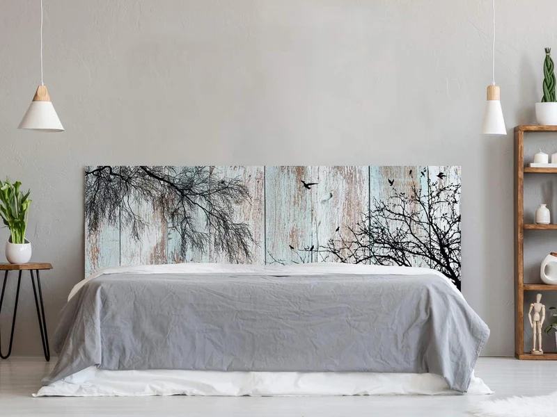 Kopfteil für Bett, PVC, Digitaldruck, Zweige 115 x 60 cm, Original-Kopfteil 115x60cm, 115x60cm