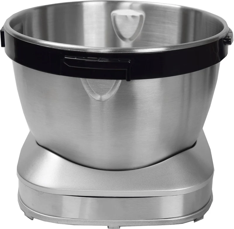 Syntrox Germany KM-600W Küchenmaschine Knetmaschine Mixer, Edelstahl-Behälter, 4 Liter, silber