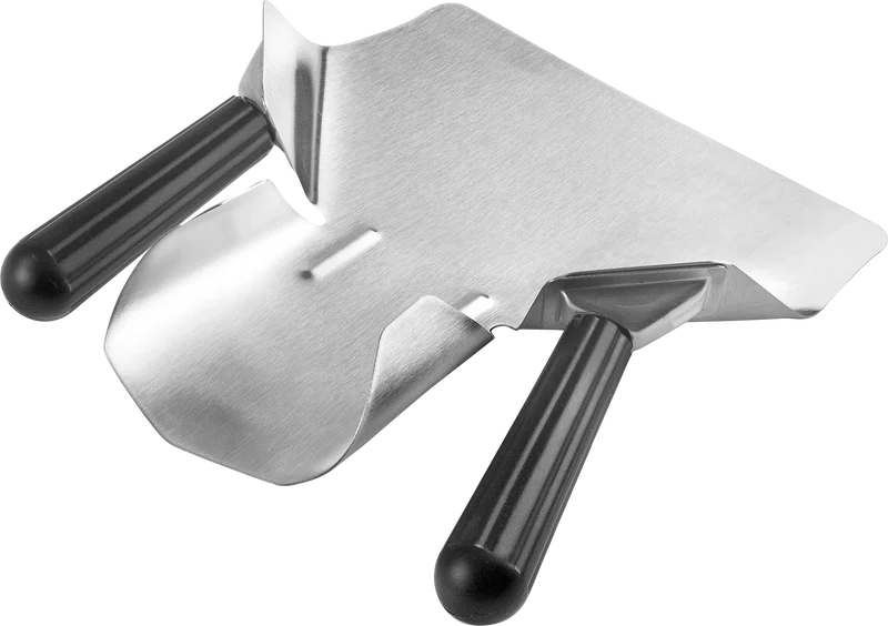 Lacor Pommesschaufel Edelstahl mit 2 schwarzen Griffen