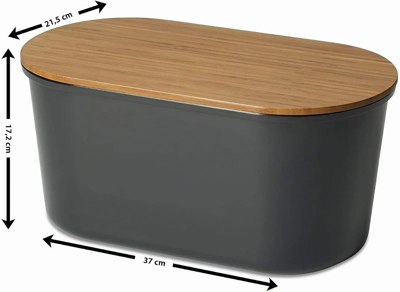 ECHTWERK Brotkasten “FRESH“, Brotbox, Brotaufbewahrung, Platzsparende Aufbewahrungsbox, Brotkorb mit