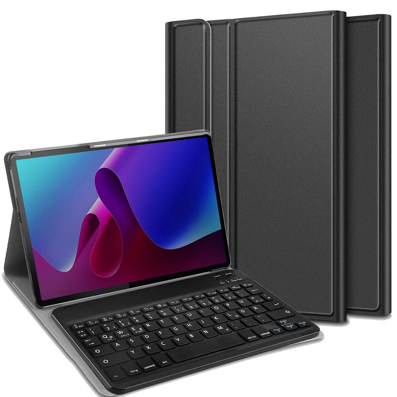 Cazy Tastatur Hülle Kompatibel mit Lenovo Tab P11 Gen 2 - Schutz Etui mit magnetisch Abnehmbarer Tas