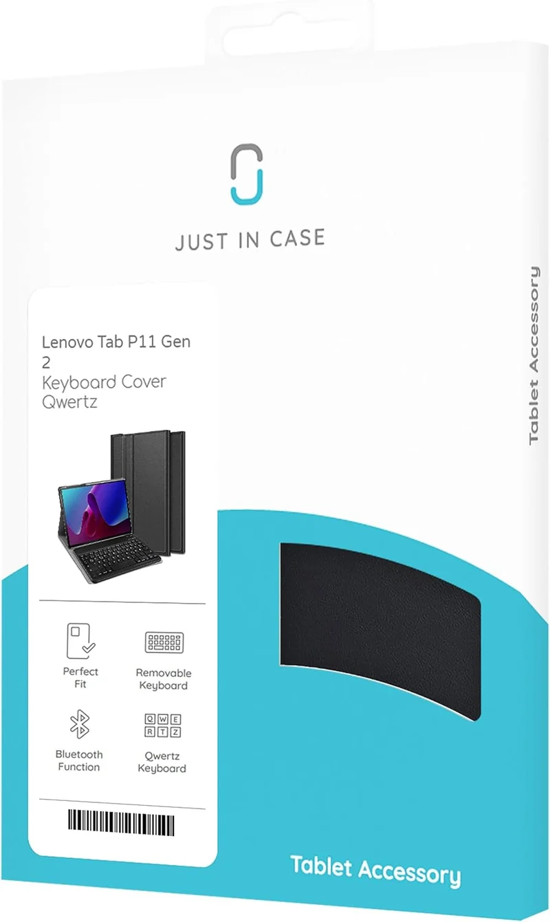 Cazy Tastatur Hülle Kompatibel mit Lenovo Tab P11 Gen 2 - Schutz Etui mit magnetisch Abnehmbarer Tas
