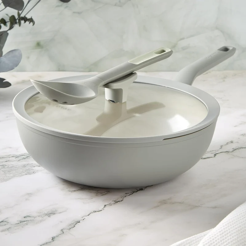 Berghoff Leo Antihaft Wok mit Deckel Balance Moonmist 28cm