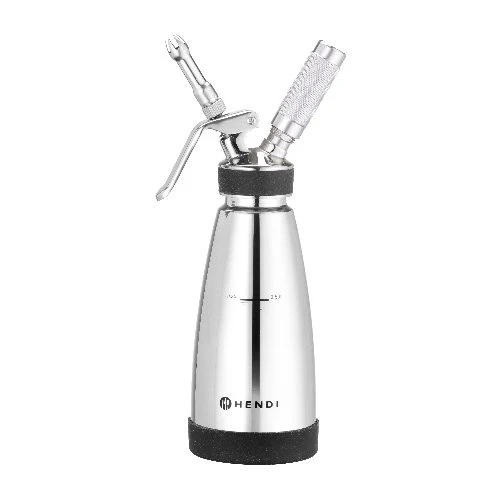 Hendi Thermo-Sahnespender 0,5L, Ø 9,5xH: 27,5cm, Edelstahl