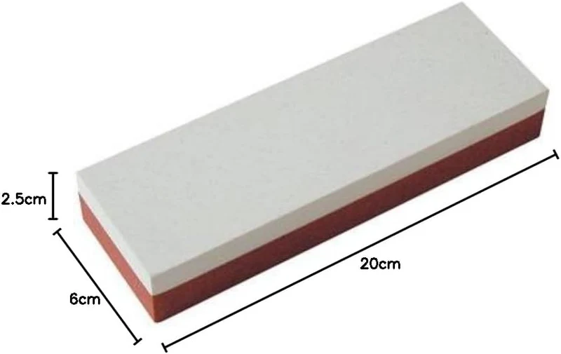 Feinabziehstein Korund Kombi FEPA 360/1000 (700/3000 JIS) von Zische, Masse: 200 x 60 x 25mm