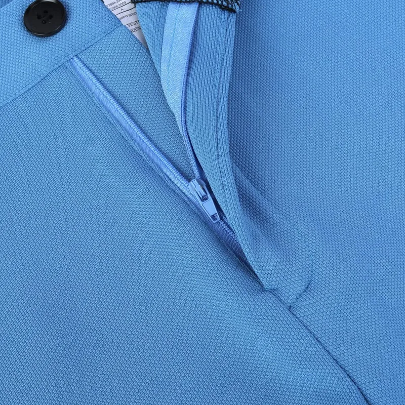 Allthemen Herren Anzughose mit Stretchkomfort Slim Fit Anzug Straight Hose für Business XL Hellblau,