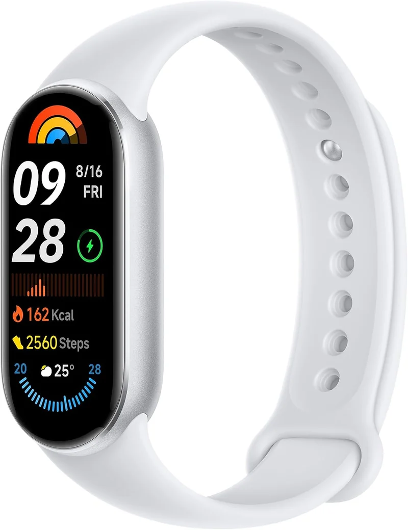 Xiaomi Smart Band 9 Fitness Tracker, AMOLED Display with 1200 Nits, Sp02 Tracking, Sleep and Heart R