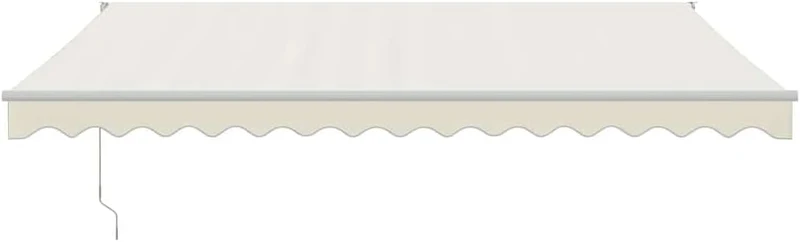 vidaXL Elektrische Markise mit Kurbel Creme 4x3 m 4 x 3 m Creme und Weiss, 4 x 3 m Creme und Weiss