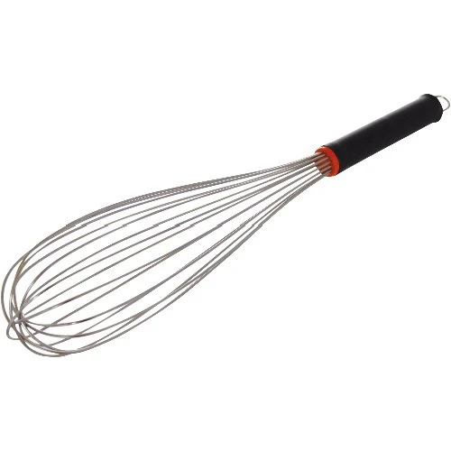 Schneider Rührbesen Edelstahl mit schwarzem Griff 16 Drähte Länge 40 cm