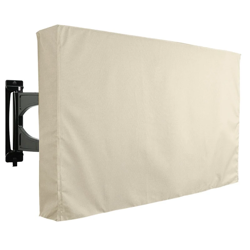 KHOMO GEAR TV-Displayschutzfolie für den Aussenbereich, Grau (VC-TV-Cover-24-Grau) 22'' - 24'' beige