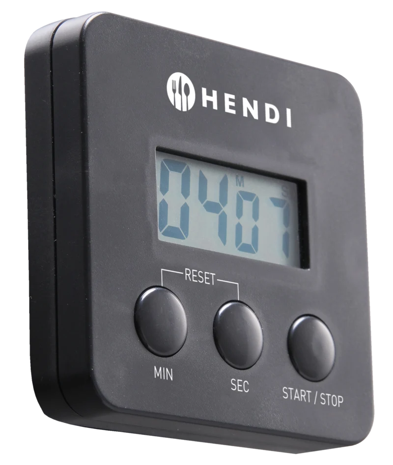 Hendi Digitale Küchenuhr, schwarz 6,7 x 2,0 cm ABS
