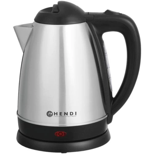 Hendi Wasserkocher elektrisch, 1,8 L, Edelstahl/ PP