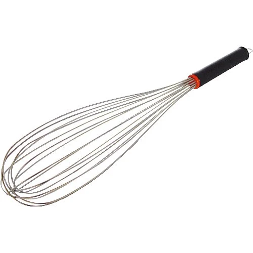 Schneider Rührbesen Edelstahl mit schwarzem Griff 16 Drähte Länge 45 cm
