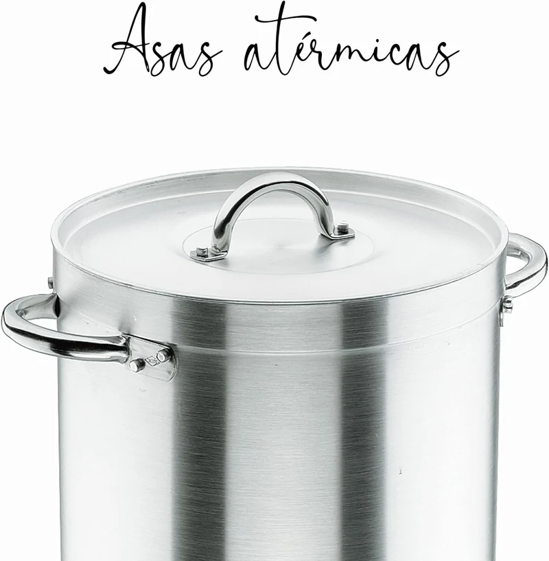 Lacor 20134 Hoher Suppentopf mit Deckel 34 cm, Silber 34 Ø(cm) / 34 h(cm), 34 Ø(cm) / 34 h(cm)