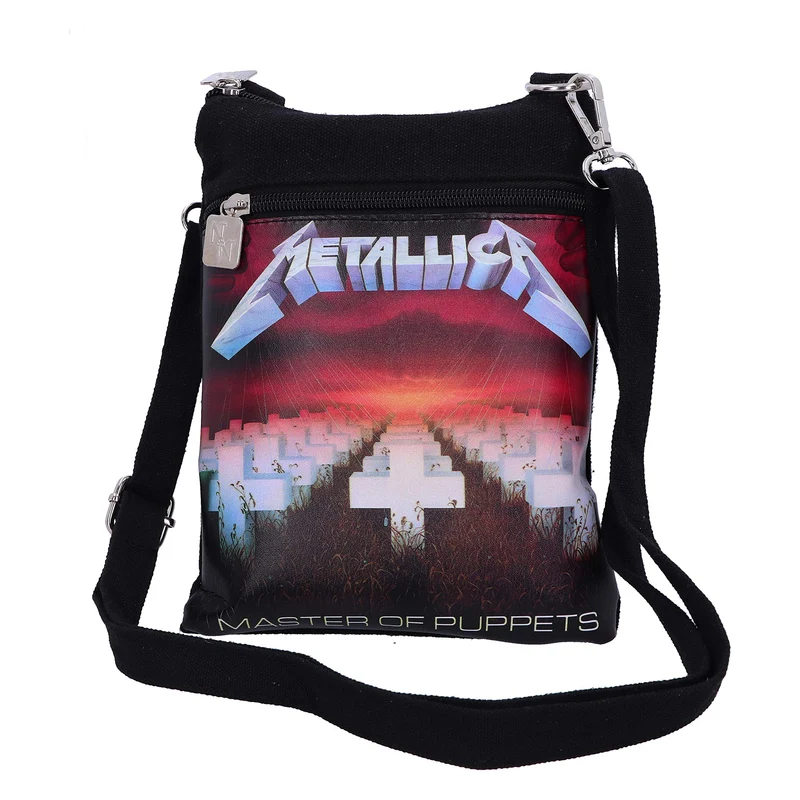 Nemesis Now Offiziell lizenzierte Metallica Master of Puppets Schultertasche, Schwarz, 23 cm