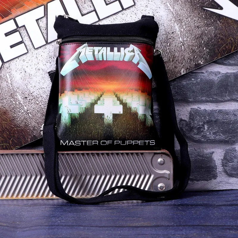 Nemesis Now Offiziell lizenzierte Metallica Master of Puppets Schultertasche, Schwarz, 23 cm