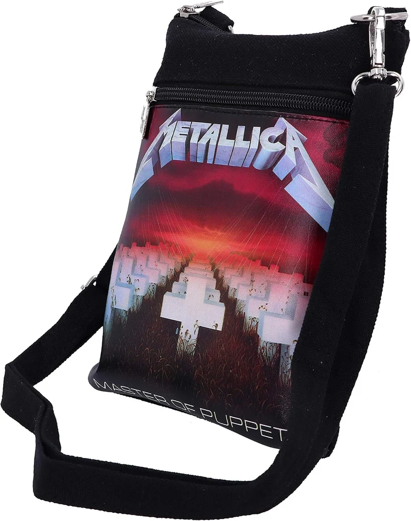Nemesis Now Offiziell lizenzierte Metallica Master of Puppets Schultertasche, Schwarz, 23 cm