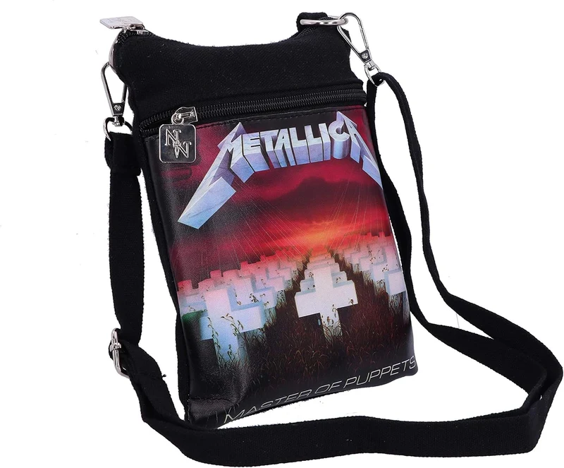 Nemesis Now Offiziell lizenzierte Metallica Master of Puppets Schultertasche, Schwarz, 23 cm