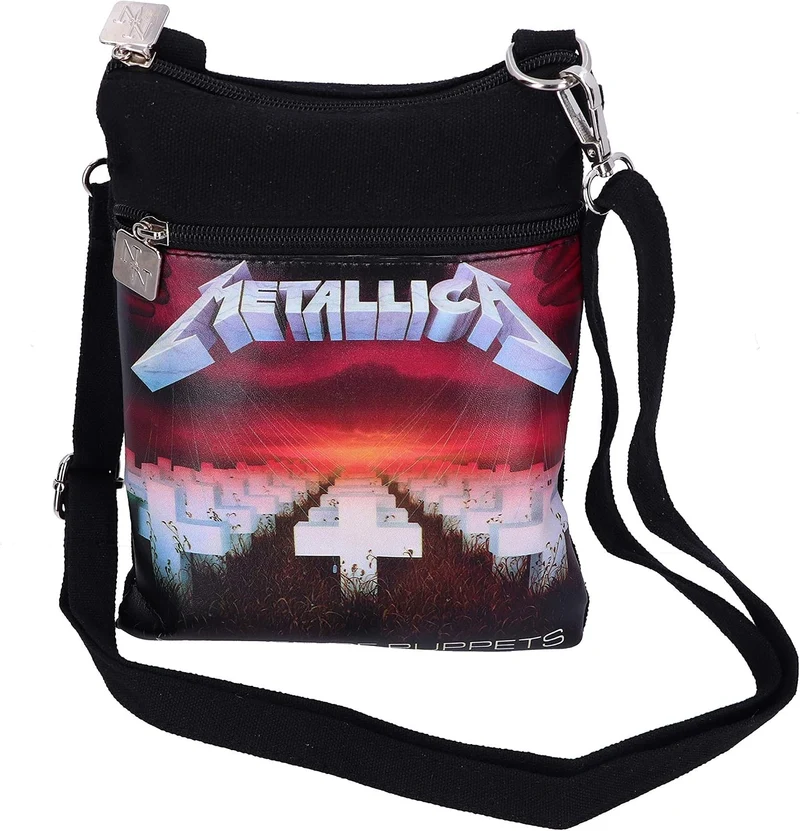 Nemesis Now Offiziell lizenzierte Metallica Master of Puppets Schultertasche, Schwarz, 23 cm