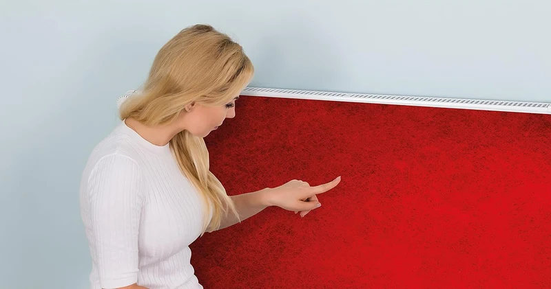 DarHaus Magnet Heizkörperverkleidung Heizkörperabdeckung Heizung Schutz, 140x60 Motiv ROT 140x60 cm,