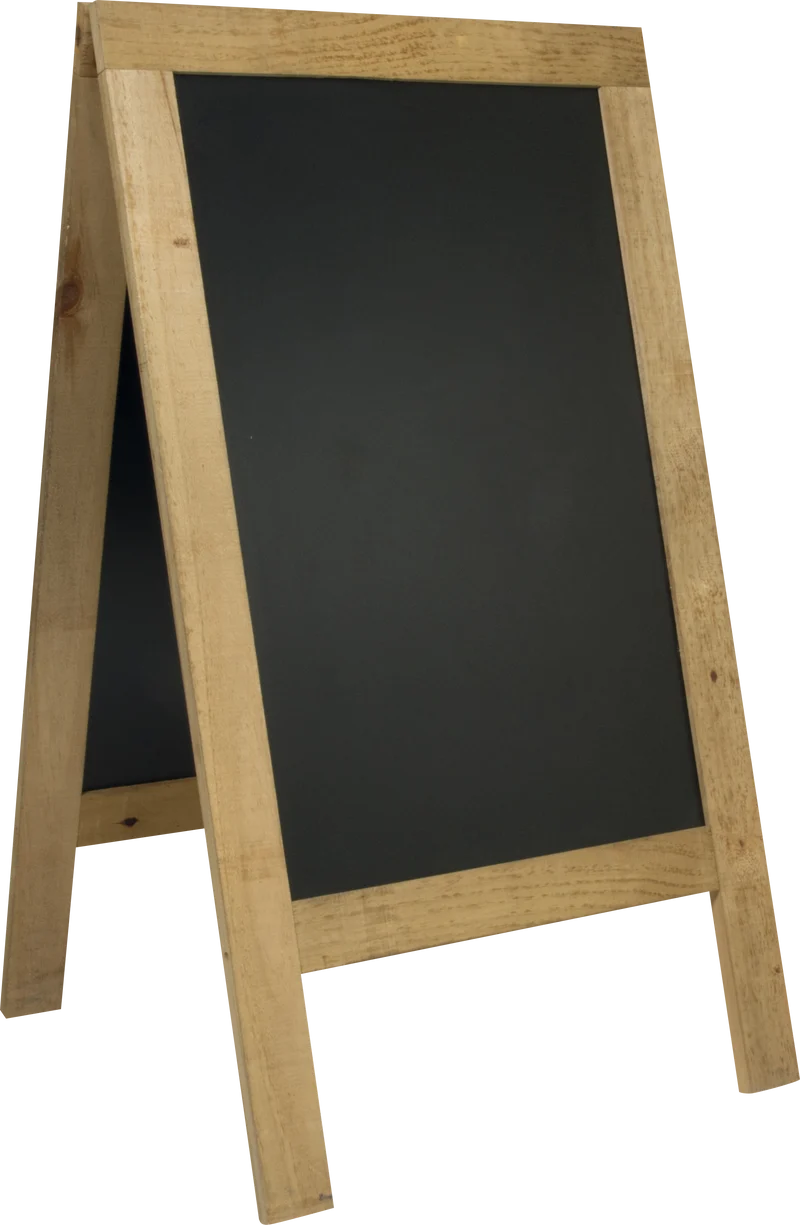 G. Vermes Standtafel doppelseitig Kiefernholz 72x131cm