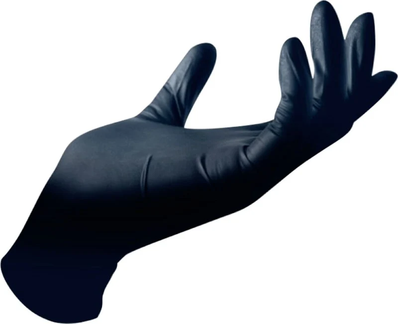 Franz Mensch Nitrilhandschuhe puderfrei schwarz 100er Pack Gr. 7/S