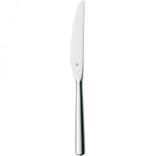 WMF Boston Edelstahl Besteck Set 6 Personen, Essbesteck Set 30 teilig, Monobloc-Messer mit Wellenschliff, Cromargan Edelstahl poliert, spülmaschinenfest
