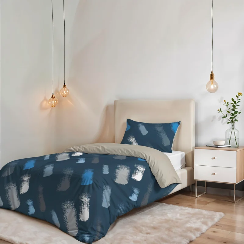 Italian Bed Linen Fantasy Bettbezug, Gessetti, Kleine doppelte