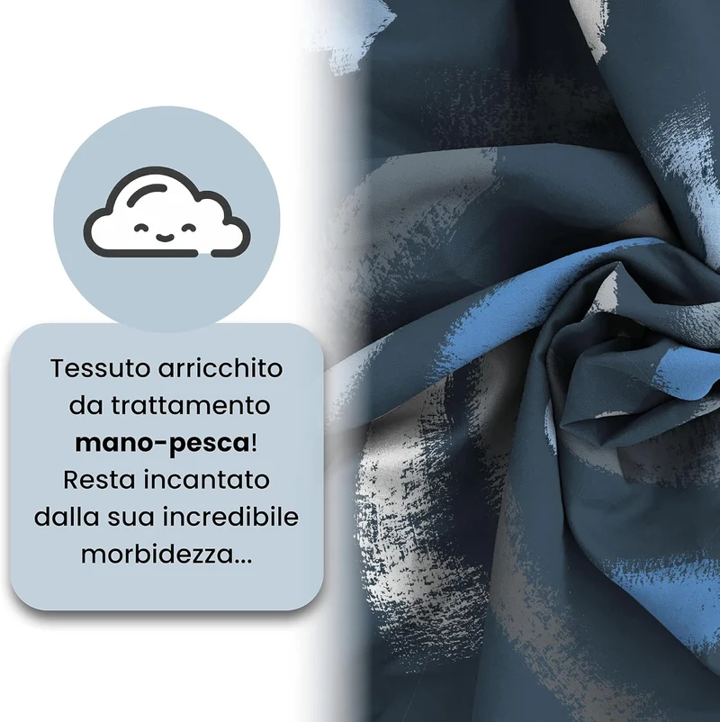 Italian Bed Linen Fantasy Bettbezug, Gessetti, Kleine doppelte