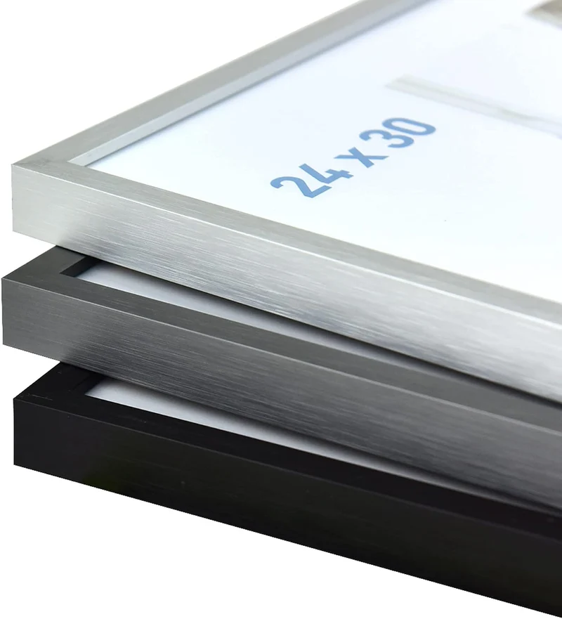 nielsen Aluminium Bilderrahmen C2-B1, 21x29,7 cm (A4), Struktur Silber Matt Struktur Silber Matt 21