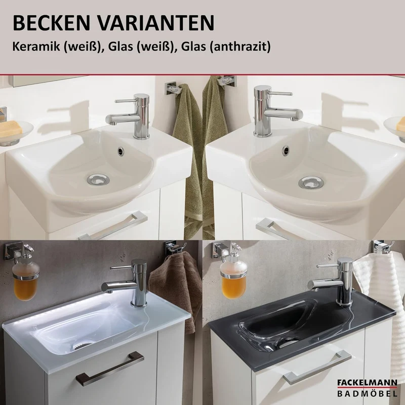 FACKELMANN SBC Mini Waschtischunterschrank 45 Steinesche | Art.Nr: 86065