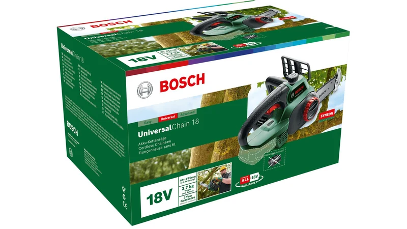 Bosch Akku Kettensäge UniversalChain 18 (ohne Akku)