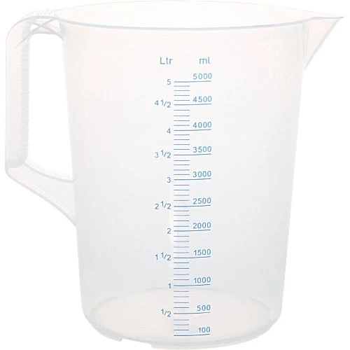 cent Messbecher PP mit geschlossenem Griff 5,0l