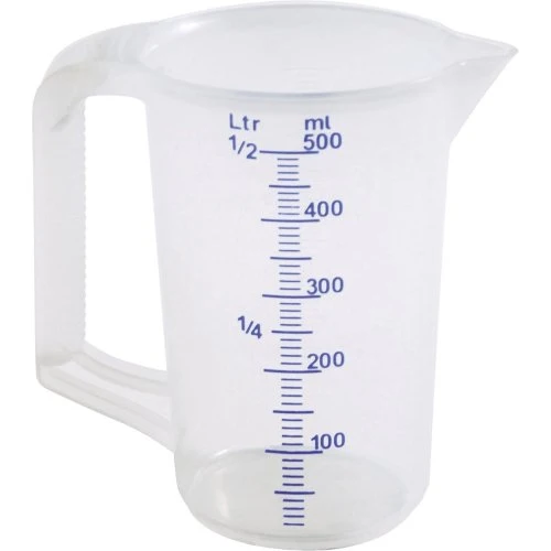 cent Messbecher PP mit geschlossenem Griff 0,5l