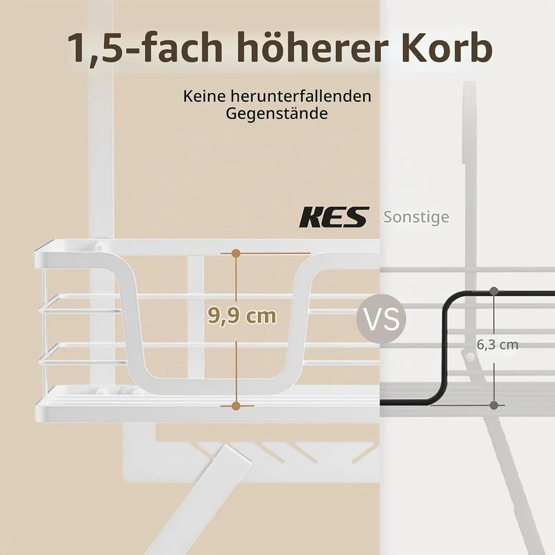 KES Bügelbretthalter Tür Hängen Bügeleisenhalter Bügelbrett Aufhänger Bügelbrett Halterung ohne Bohr