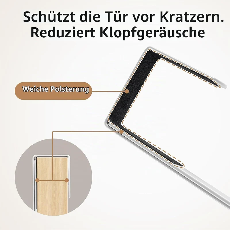 KES Bügelbretthalter Tür Hängen Bügeleisenhalter Bügelbrett Aufhänger Bügelbrett Halterung ohne Bohr