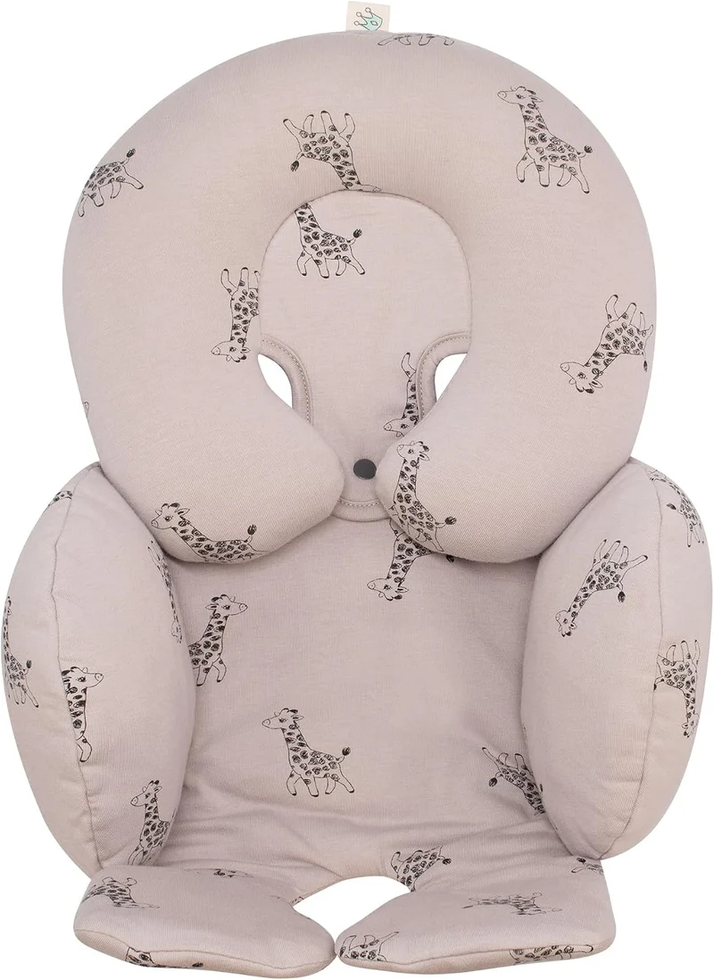 JYOKO KIDS Sitzverkleinerer Antiallergikum Universal Baby 100% Baumwolle (Giraffe, Enthält Kopf-, ei