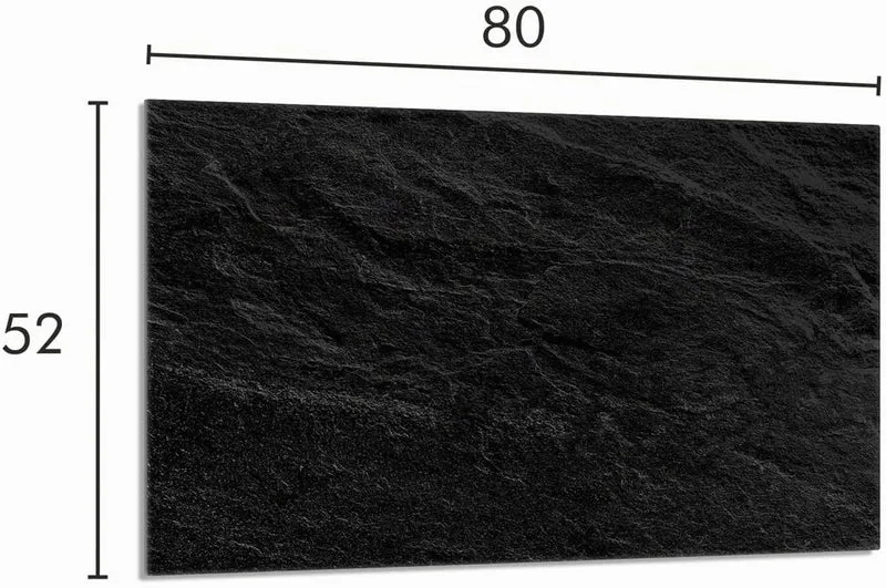 Herdabdeckplatte 80x52 cm 1-teilig Ceranfeldabdeckung Induktion Herdschutz Spritzschutz Glasplatte D