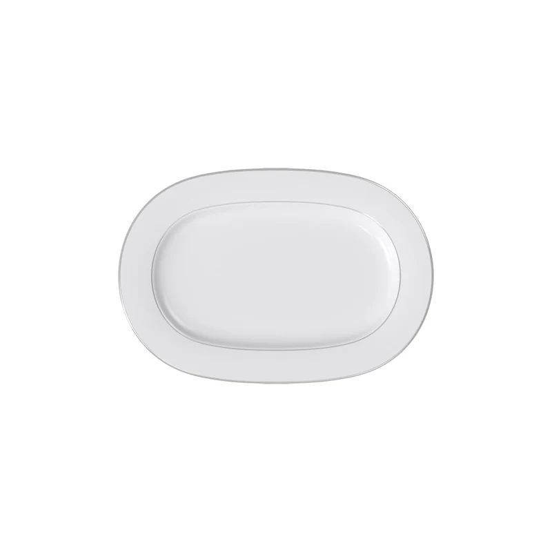 Villeroy & Boch 10-4636-2940 Anmut Platinum No. 1 Platte, Porzellan 41CM Elegant & Klassisch, 41CM E
