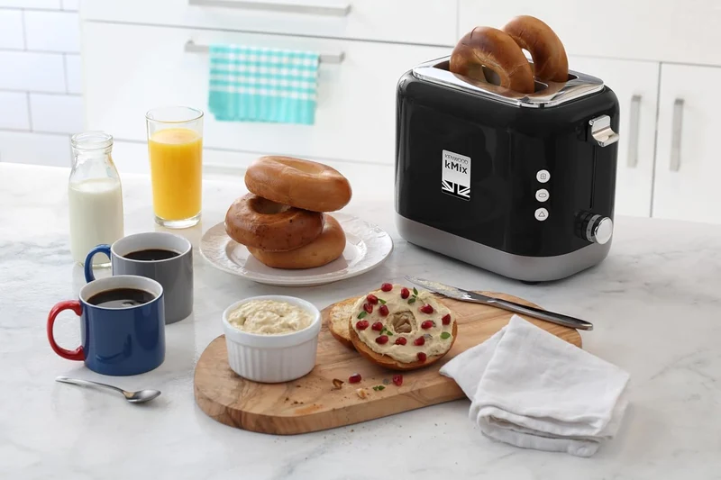 Kenwood kMix TCX751BK Toaste, 2-Schlitz-Toaster (900 W) schwarz, Schwarz