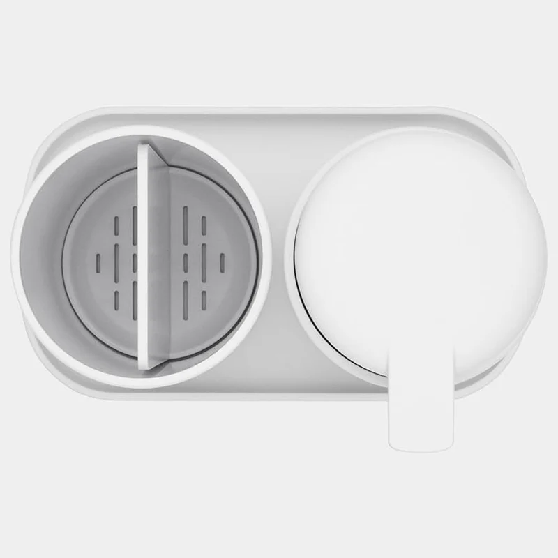 Brabantia Renew Collection Badezimmer-Set, Kunststoff, Weiss, Set of 3 White, White