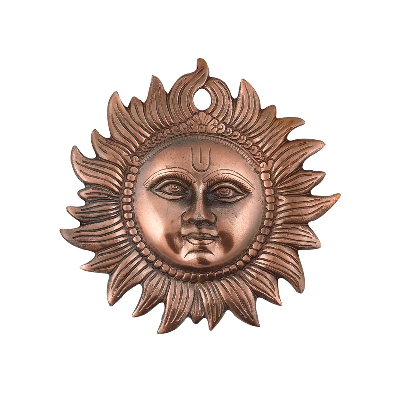 CRAFT TRADE Metall-Wanddekoration Sun Idol Vastu-Artikel für Zuhause für Glück, dekorative Aufhängun