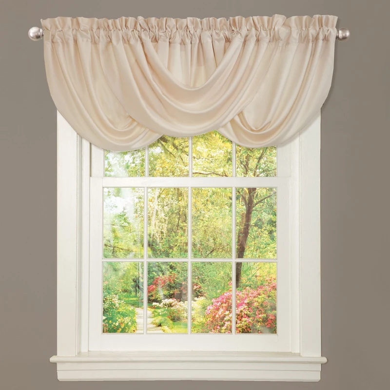 Lush Decor Lucia, Volant, Elfenbeinfarben Elfenbeinfarben Valance, Elfenbeinfarben Valance