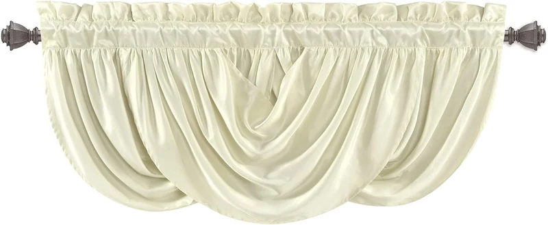 Lush Decor Lucia, Volant, Elfenbeinfarben Elfenbeinfarben Valance, Elfenbeinfarben Valance