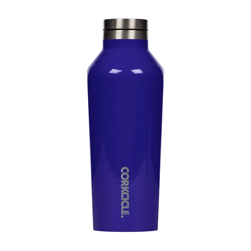 Corkcicle Trinkflasche und Thermoskanne, dreifach isoliert, auslaufsicher, Edelstahl, Acai Berry, 9o