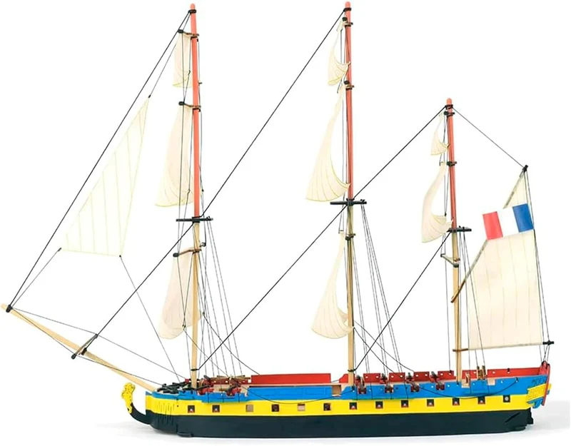 Artesanía Latina - Holzmodellschiff - Easy Kit französische Fregatte, Hermione La Fayette - Modell 1