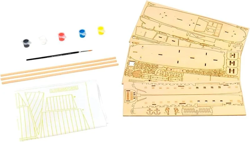 Artesanía Latina - Holzmodellschiff - Easy Kit französische Fregatte, Hermione La Fayette - Modell 1