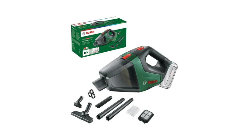 Bosch UniversalVac 18 - 2-in-1 stick vacuum - Beutellos - Schwarz - Grün - Trocken - Filterung - Teppich - Harter Boden