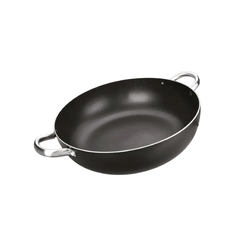 IBILI - Bratpfanne mit 2 Griffen Inducta, 36 cm, Aluminium, Anti-Haft, geeignet für Induktion 36 cms